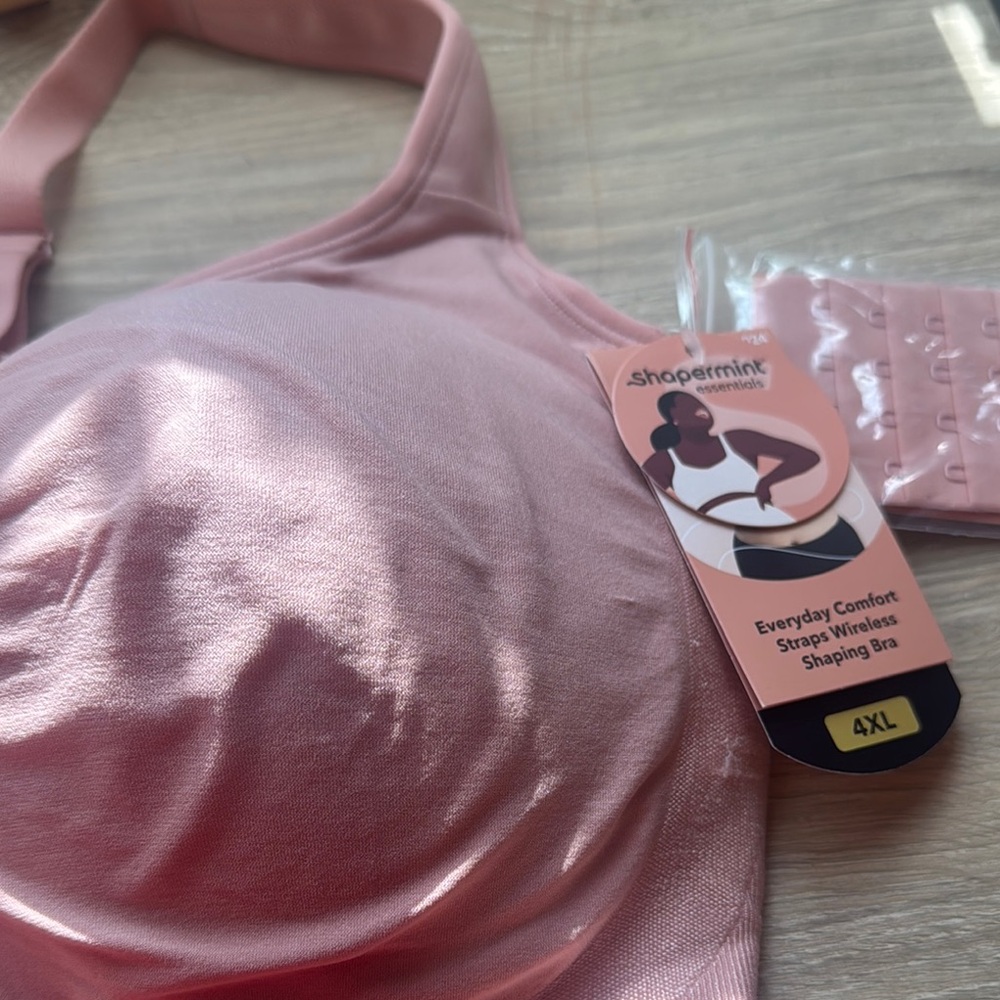 Shapermint Pink and Orange Seamless Bra Intimates - Picture 2 of 6